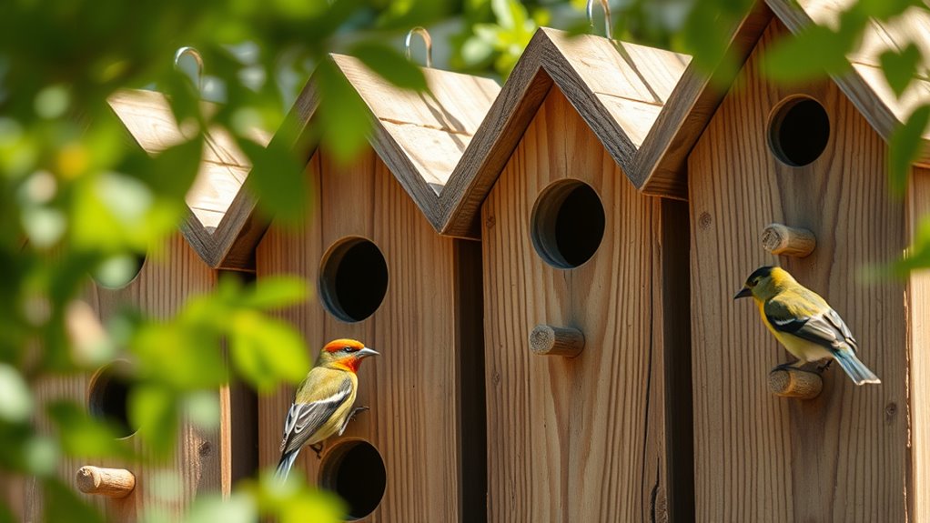 optimal bird house hole sizes