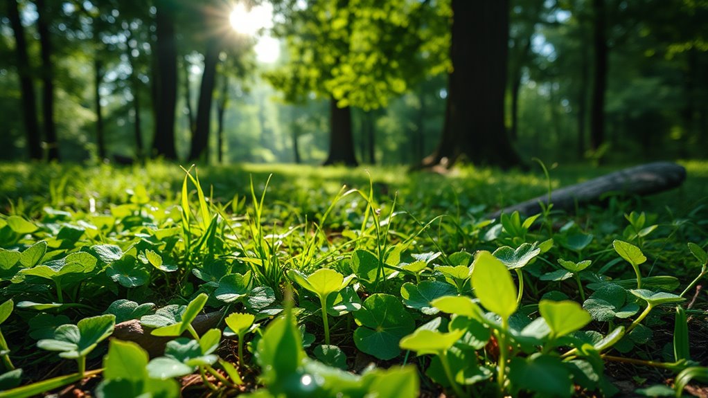shaded area food plots