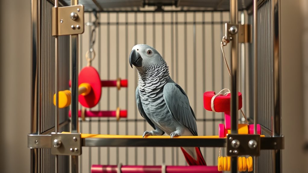 top african grey parrot cages