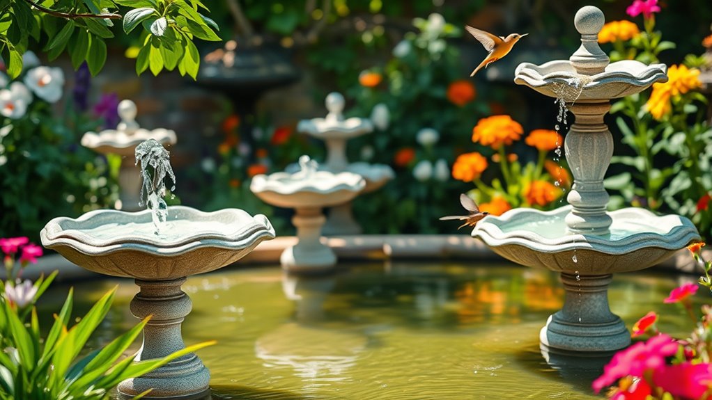 top bird bath bubblers