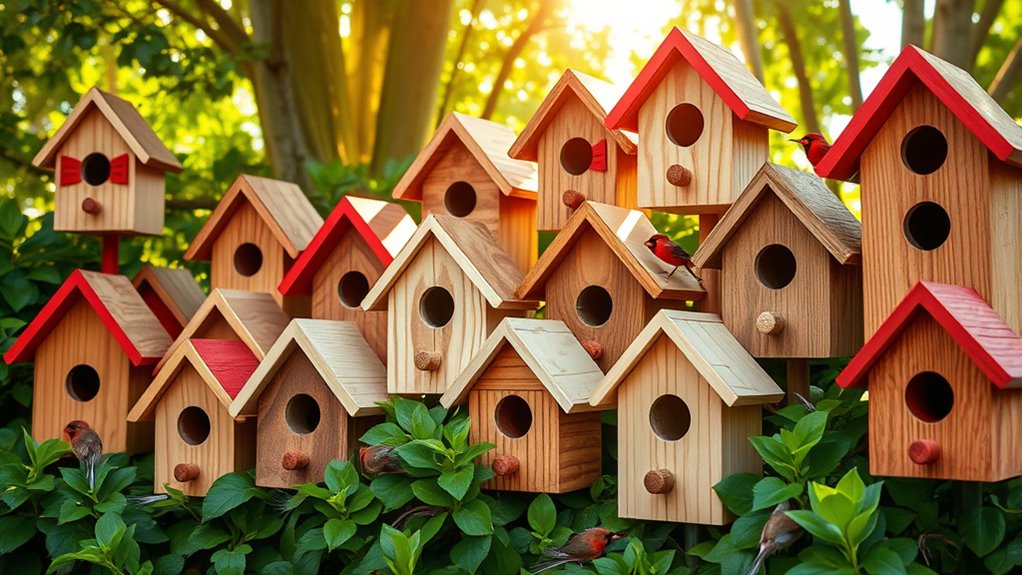 top cardinal bird houses