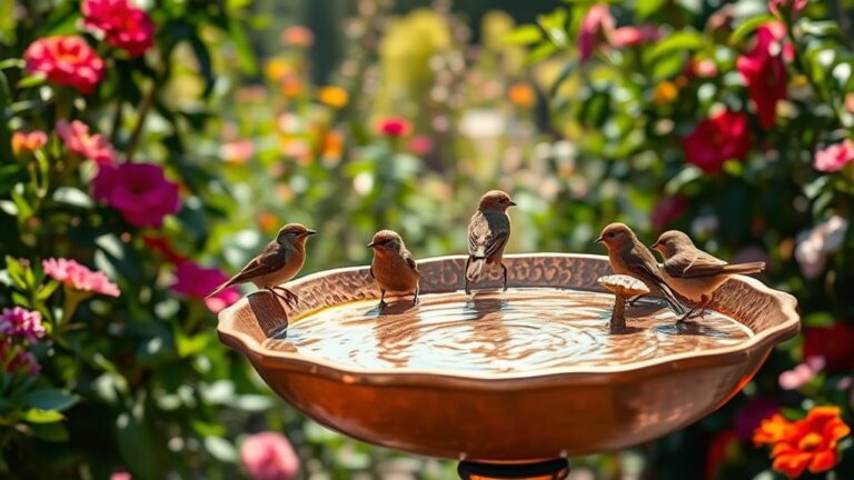 top copper bird baths