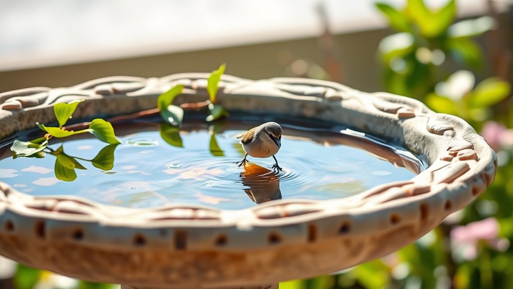top deck bird baths