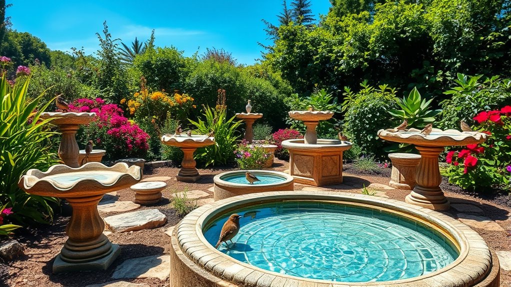 top ground bird baths