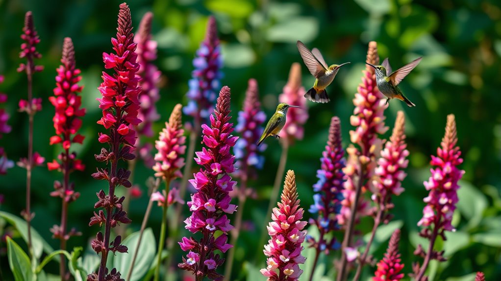 top hummingbird friendly salvias