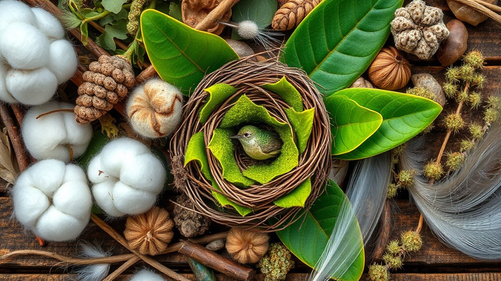 top hummingbird nesting materials