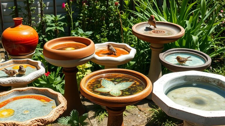 top materials for bird baths