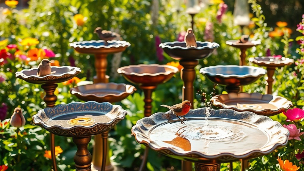 top metal bird baths