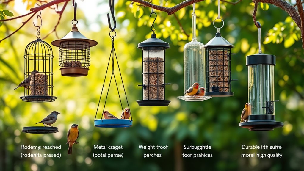top rodent proof bird feeders