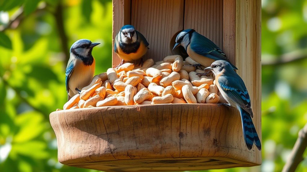 top shelled peanut feeders