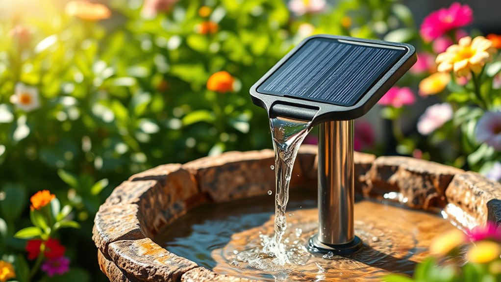 top solar bird bath pumps