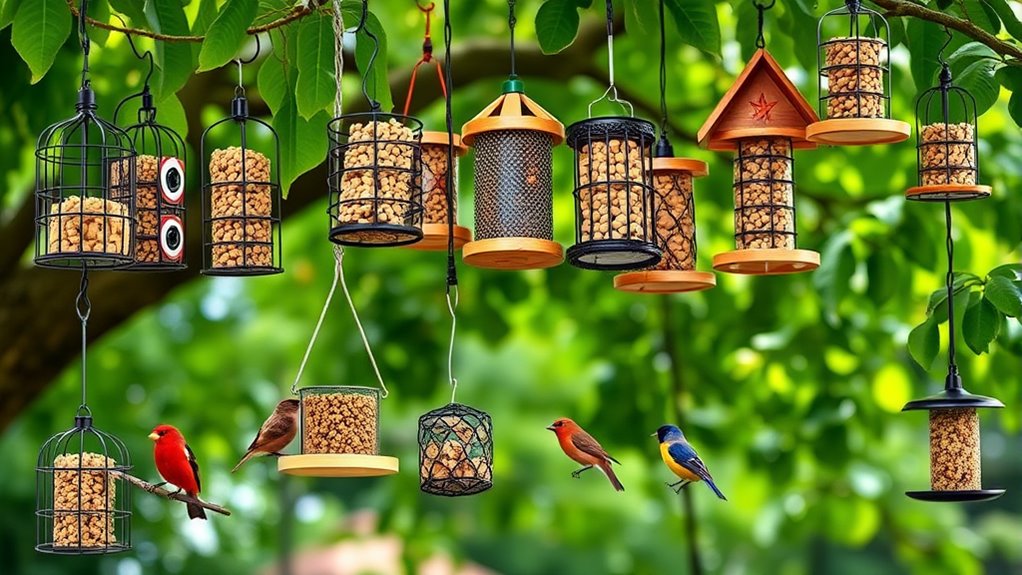 top upside down bird feeders